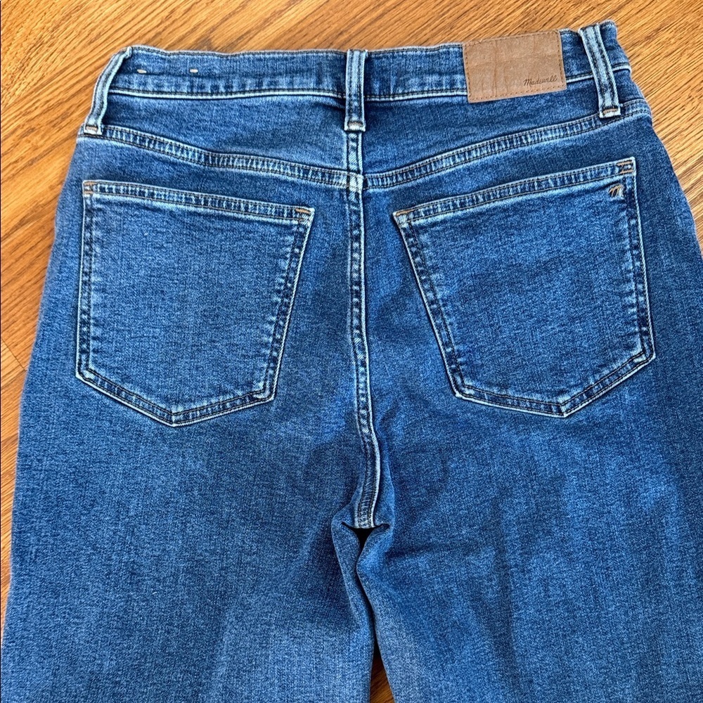 Madewell Perfect Vintage Straight Jeans Size 28 High Rise Medium Wash - Picture 5 of 10